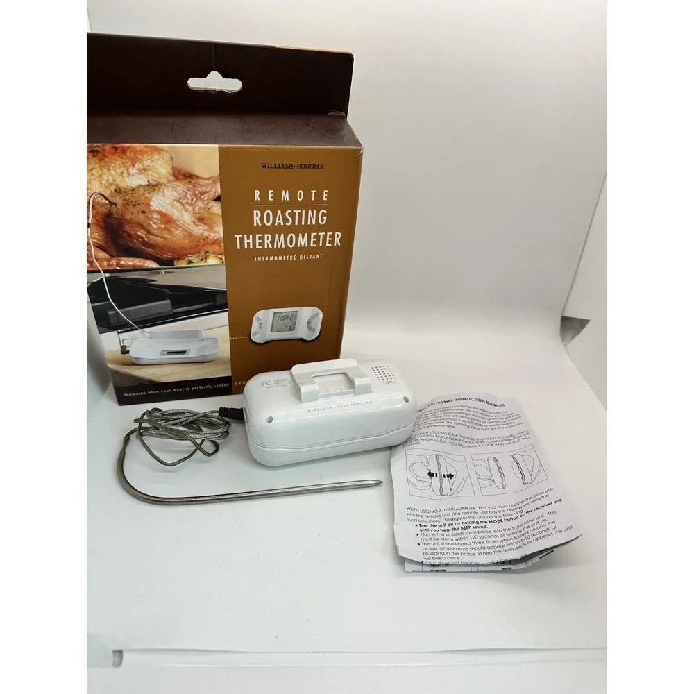 Williams-Sonoma Remote Roasting Thermometer - Monitors Up to 150‎ Ft EUC!